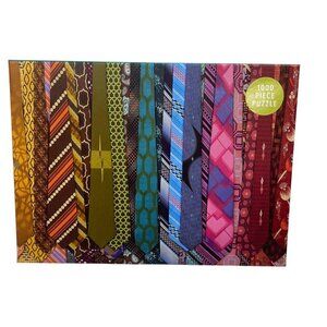 1000 Piece Puzzle Featuring Colorful Ties Design Troy Litten